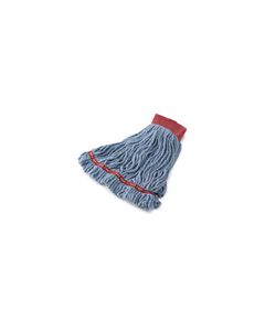 Rubbermaid A253-06 Web Foot Shrinkless Wet Mop - Large - 5" Red Headband