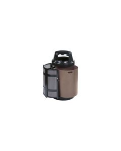 Rubbermaid A38SD Covered Top Side Door Trash Can with Keyed Cam Lock - 38 Gallon Capacity - 24" Dia. x 43" H - Disposal Opening is 6" H x 14.5" W
