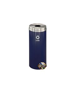 Glaro B1232 "RecyclePro 1" Receptacle with Round Opening - 12 Gallon Capacity - 12" Dia. x 31" H - Assorted Colors