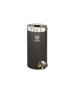 Glaro B1532 "RecyclePro 1" Receptacle with Round Opening - 16 Gallon Capacity - 15" Dia. x 31" H - Assorted Colors