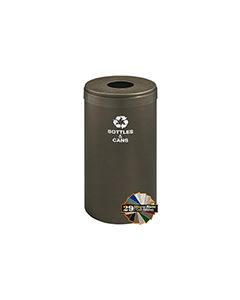 Glaro B1542 "RecyclePro Value" Receptacle with Round Opening - 23 Gallon Capacity - 15" Dia. x 30" H - Assorted Colors