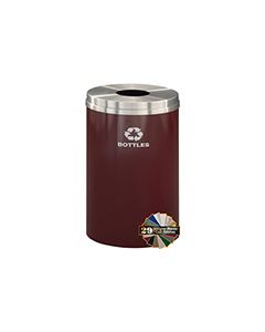 Glaro B2032 "RecyclePro 1" Receptacle with Round Opening - 33 Gallon Capacity - 20" Dia. x 31" H - Assorted Colors
