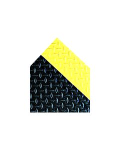 Crown Mats Vinyl Deck Plate Runner Mat - Black with Yellow Border