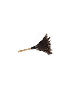 Lambskin D12SEC Economy Ostrich Feather Duster 6" Plume, shaped handle, 12" overall Length