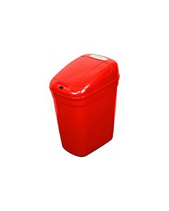 Nine Stars DZT-20-1RD Infrared Touchless Waste Receptacle - 5.2 Gallon Capacity - 14 3/5" L x 10 2/5" W x 20 1/3" H - Red in Color