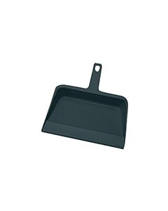 Janisan E201-P12 Flexible Plastic Dustpan 12" x 8" - Black