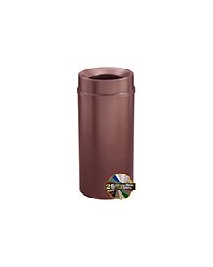 Glaro F1251 Mount Everest Funnel Top Receptacle  - 12 Gallon Capacity - 12" Dia. x 32" H - Matching Enamel Cover