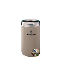 Glaro M1542 "RecyclePro Value" Receptacle with Multi-Purpose Opening - 23 Gallon Capacity - 15" Dia. x 30" H - Assorted Colors