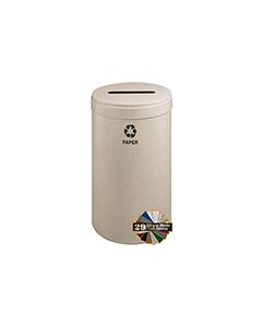 Glaro P1542 "RecyclePro Value" Receptacle with Slot Opening - 23 Gallon Capacity - 15" Dia. x 30" H - Assorted Colors