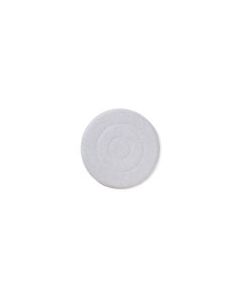 Rubbermaid Q219-00 19" Diameter Low Profile Microfiber Carpet Bonnet - White in Color