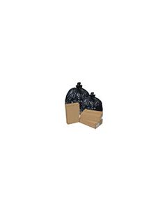 Pitt Plastics RP303615K 20-30 Gallon Re-Run 80% Recycled Content Low Density Trash Bags - Black in Color - 30 x 36 - 1.35 Mil - 250 per case - Flat Pack