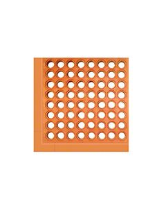 Crown Mats 681 Safety-Step Perforated Grease-Resistant Matting for Wet Areas - Terra Cotta in Color