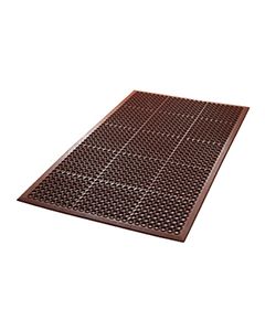 Crown Mats 636 Safewalk Grease-Proof Mat For Wet/Oily Areas - 3' x 5' - Terra Cotta in Color