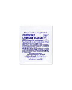 Stearns 779 Powdered Laundry Bleach One Packs 1 Case of (72) 1.5 wt. Oz Packets- 1 Pack Per Load