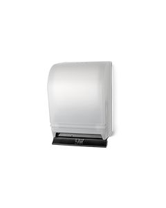 Palmer Fixture TD0215-03 Auto-Transfer Push Bar Roll Towel Dispenser - White Translucent in Color