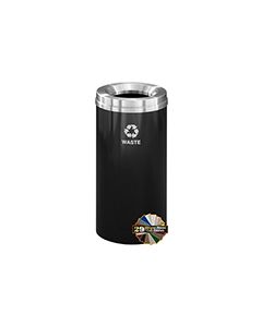 Glaro W1532 "RecyclePro 1" Receptacle with Large Round Opening - 16 Gallon Capacity - 15" Dia. x 31" H - Assorted Colors