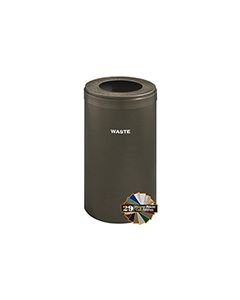Glaro W1542 "RecyclePro Value" Receptacle with Large Round Opening - 23 Gallon Capacity - 15" Dia. x 30" H - Assorted Colors