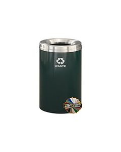 Glaro W2032 "RecyclePro 1" Receptacle with Large Round Opening - 33 Gallon Capacity - 20" Dia. x 31" H - Assorted Colors