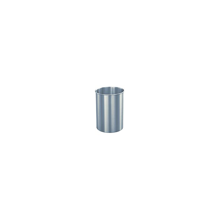 Glaro 66SA New Yorker Collection Wastebasket - 5 Gallon Capacity - 10" Dia. x 15" H - Satin Aluminum