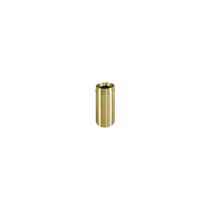 Glaro F1533BE Atlantis "All-Weather" Collection Funnel Top Receptacle - 16 Gallon Capacity - 15" Dia. x 33" H - Satin Brass