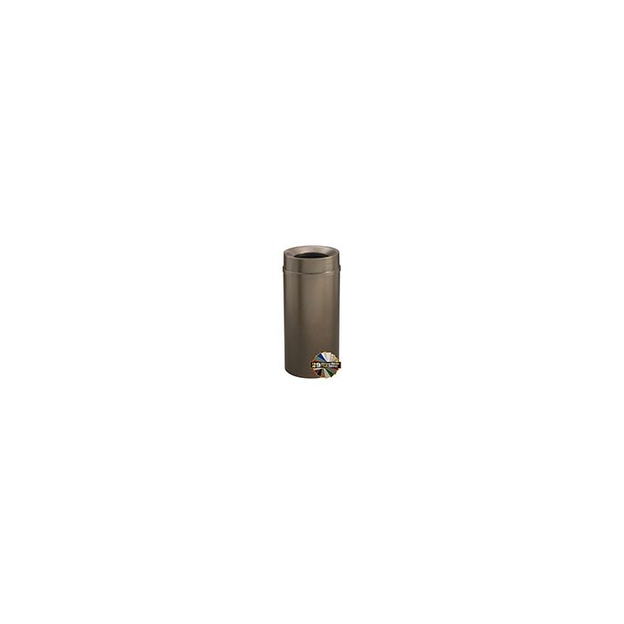 Glaro F1551 Mount Everest Funnel Top Receptacle - 16 Gallon Capacity - 15" Dia. x 33" H - Matching Enamel Cover