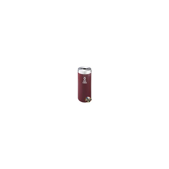 Glaro M1232 "RecyclePro 1" Receptacle with Multi-Purpose Opening - 12 Gallon Capacity - 12" Dia. x 31" H - Assorted Colors