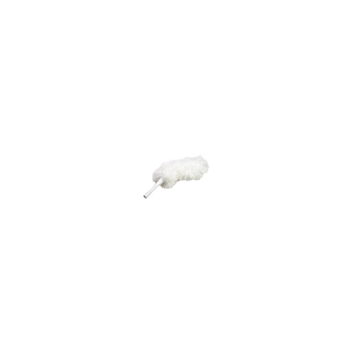 Lambskin MFD-20 13" Dusting Pom, 20" overall, white Microfiber yarn
