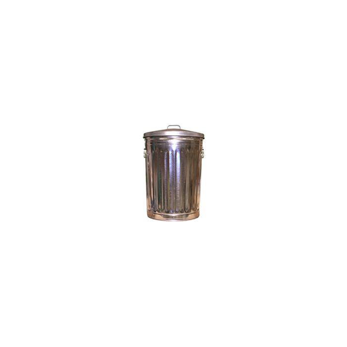 Witt Industries 2200CL Economy Galvanized Steel Trash Can and Lid - 20 Gallon Capacity - 17.625" Dia. x 27" H