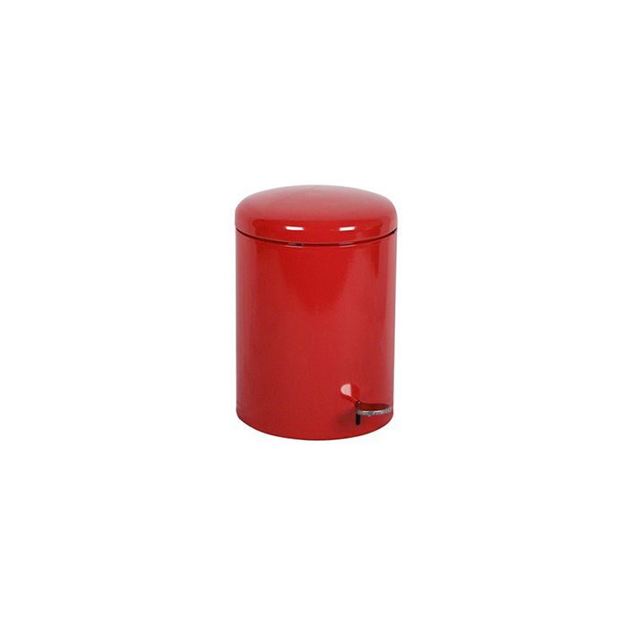 Witt Industries 2240 Round Step-On Trash Can - 4 Gallon Capacity - Red or White