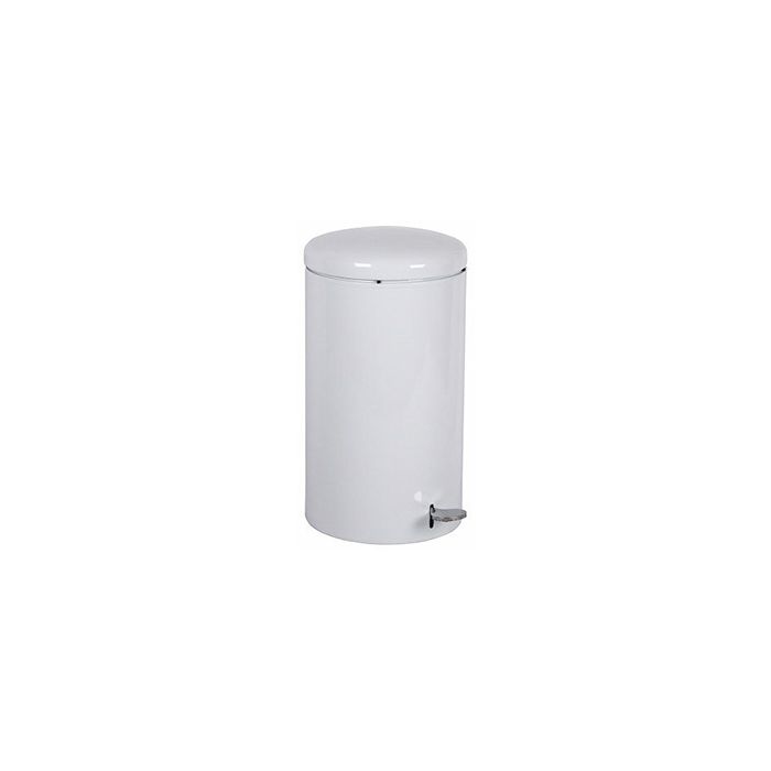 Witt Industries 2270 Round Step-On Trash Can - 7 Gallon Capacity - White Only