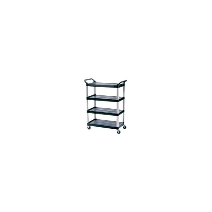 Rubbermaid 4096 4 Shelf Cart, Open Sided - 40.63" L x 20" W x 51" H - 300 lb capacity