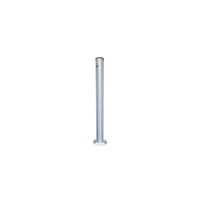 Glaro 4406SA Deluxe Surface Mount Smokers Pole - 3.5" Dia. x 42" H - Satin Aluminum