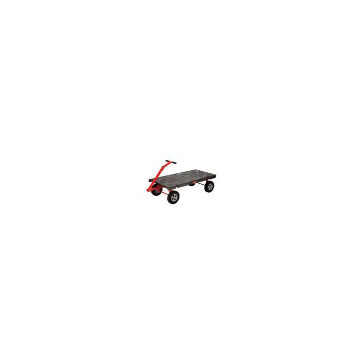 Rubbermaid 4480 5th Wheel Wagon Truck - 30” x 60” - 2000 lb capacity - 12" TPR Wheels