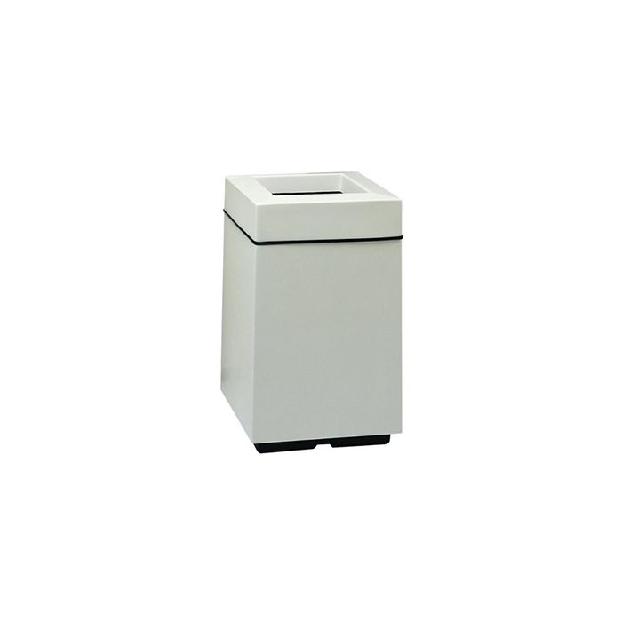 Witt Industries 7S-2136T Square Fiberglass Waste Receptacle with Top Entry Opening - 30 Gallon Capacity - 21" Sq x 36" H