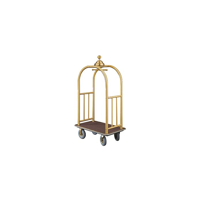 Glaro 8840 Signature Collection Bellman Cart with 4 Wheels - 41.5" L x 25" W x 78" H - Your choice of color