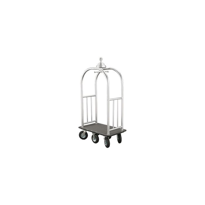 Glaro 8860 Signature Collection Bellman Cart with 6 Wheels - 41.5" L x 25" W x 78" H - Your choice of color