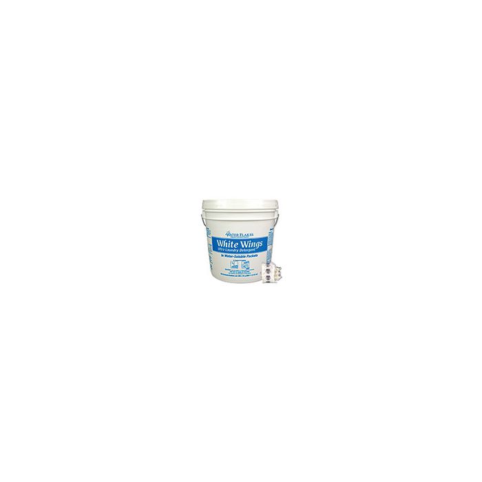 Stearns 795 White Wings Ultra Laundry Detergent Water Flakes 1 Pail of (250) 1.2 wt. Oz Packets - 1 Pack Per Load