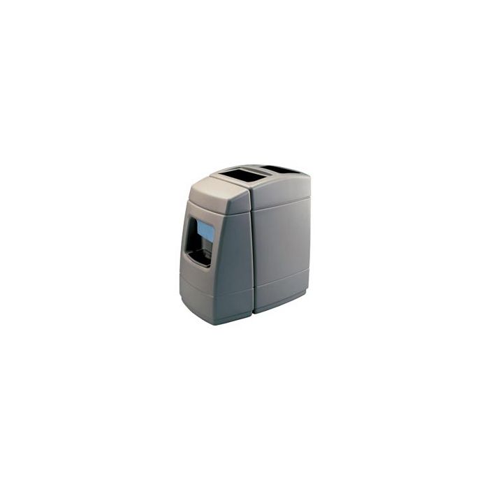 55-Gallon Single Sided Fuel Island Convenience Center - 40 3/4" H x 38" W x 25" D - Charcoal