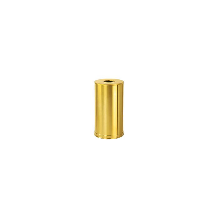 Rubbermaid / United Receptacle CC16SBS Metallic Designer Line Open Top Waste Receptacle - 15 Gallon Capacity - 15" Dia. x 28" H - Satin Brass Stainless Steel