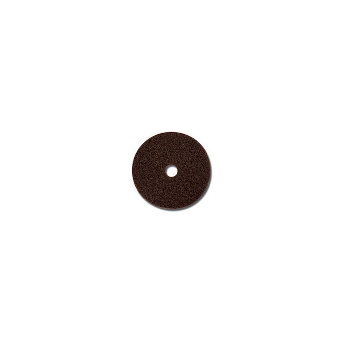Glit/Microtron 20243 Brown Dry Stripping Floor Pads - 15" Diameter - 1 case of 5 pads