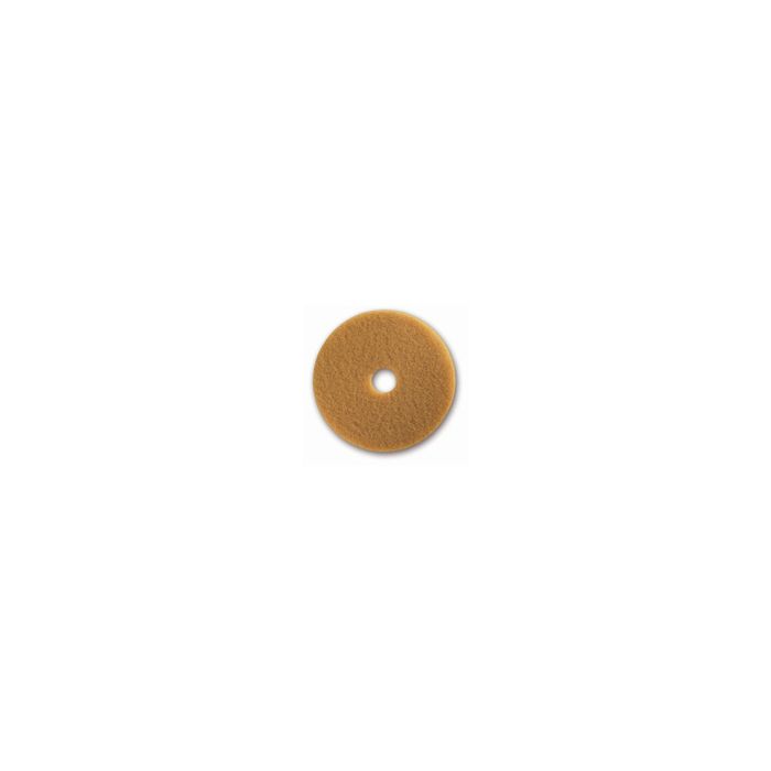 Glit/Microtron 13319 Tan Buff Polishing Floor Pads - 19" Diameter - 1 case of 5 pads