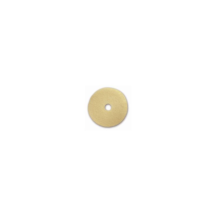 Glit/Microtron 15121 Beige Poly Thermal Burnishing Pads - 21" Diameter - 1 Case of 5 Pads