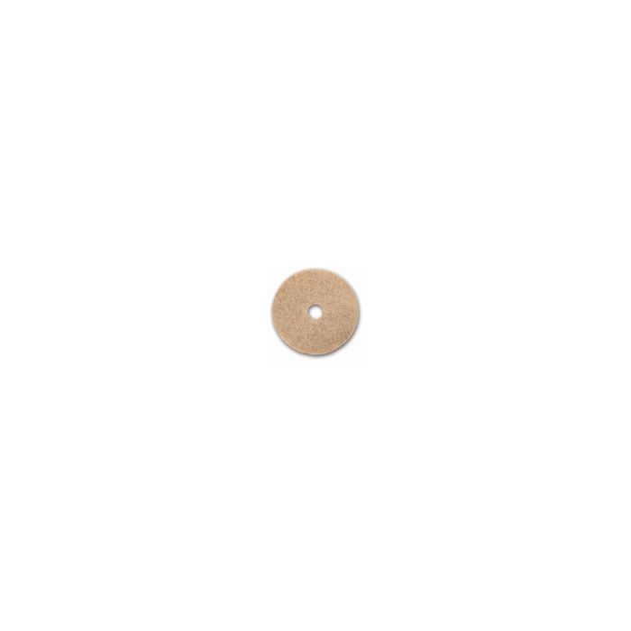 Glit/Microtron 13917 UHS Tan Burnishing Floor Pads - 17" Diameter - 1 Case of 5 Pads