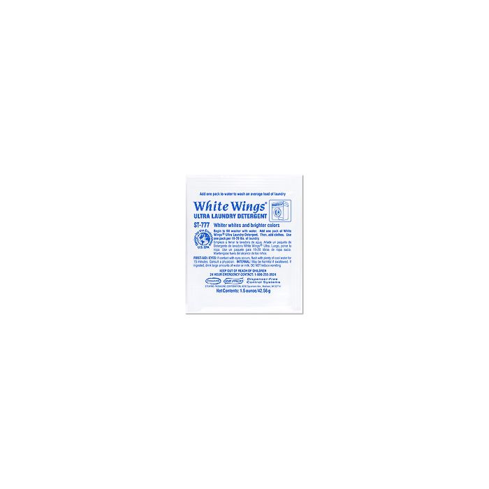 Stearns 783 White Wings Ultra Laundry Detergent One Packs 1 Case of (150) 1.5 wt. Oz Packets- 1 Pack Per Load
