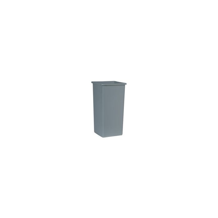 Rubbermaid FG16142RM Square Container - 23 US Gallon Capacity - 14 5/8" Sq. x 28 1/4" H - Gray in Color