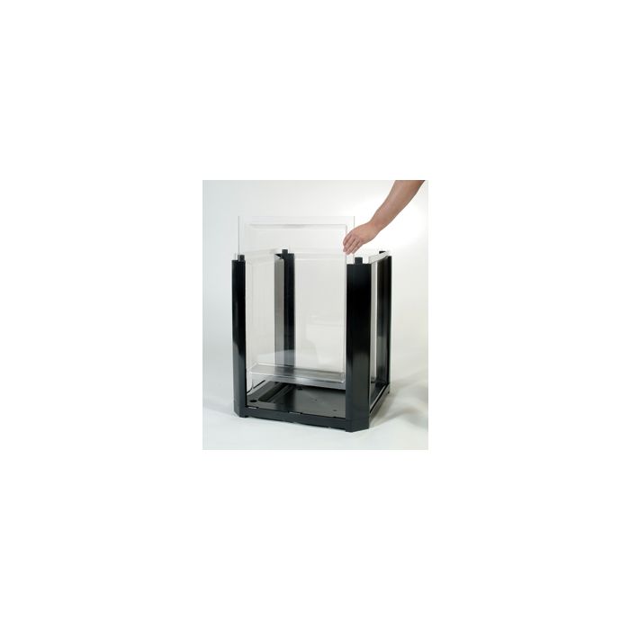 Rubbermaid 4006 Clear Replacement Panels for 3970, 3970-01, 3970-88, 3971, 3972 Containers - 27.9" L x 20.5" W x 2.75" H - Clear