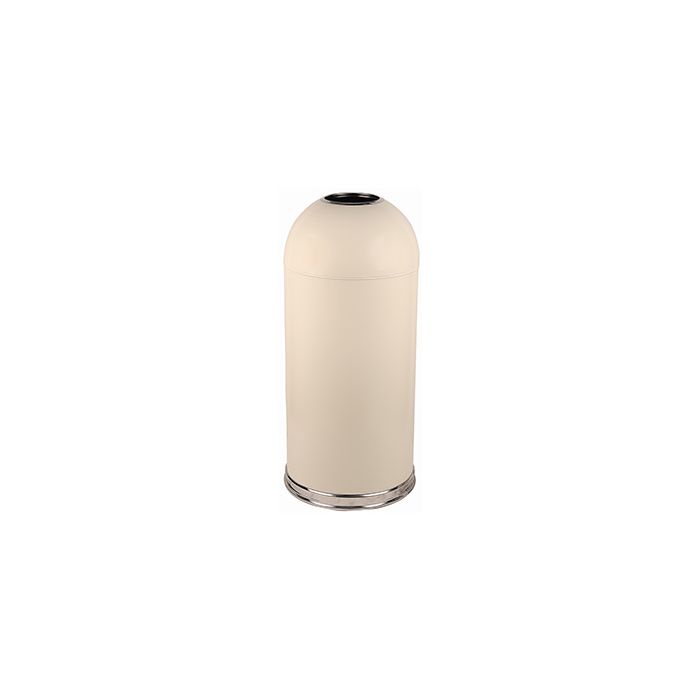 Witt Industries 415DT-AL Open Top Waste Receptacle - 15" Dia. x 35" H - 15 Gallon Capacity - Almond in Color