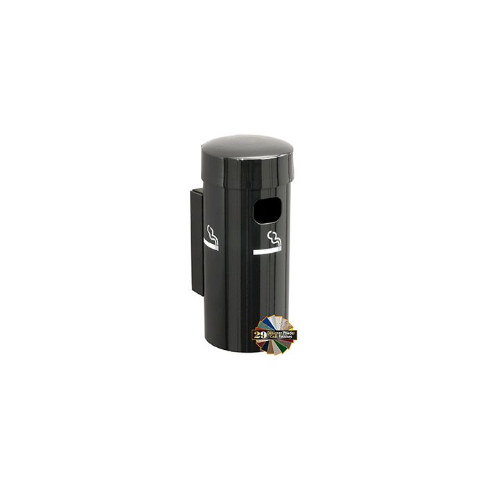 Glaro 4400 Deluxe Wall Mounted Smokers Post - 3.5" Dia. x 8" H - Assorted Colors