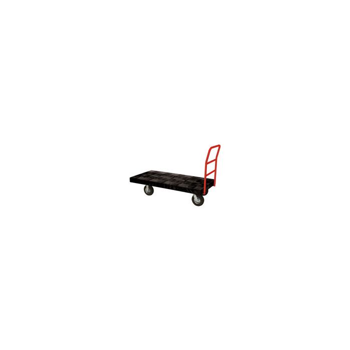 Rubbermaid 4436-10 Standard Platform Truck, 8" dia Pneumatic Rubber Wheels, Crossbar Handle - 48" L x 24" W - 1000 lb capacity