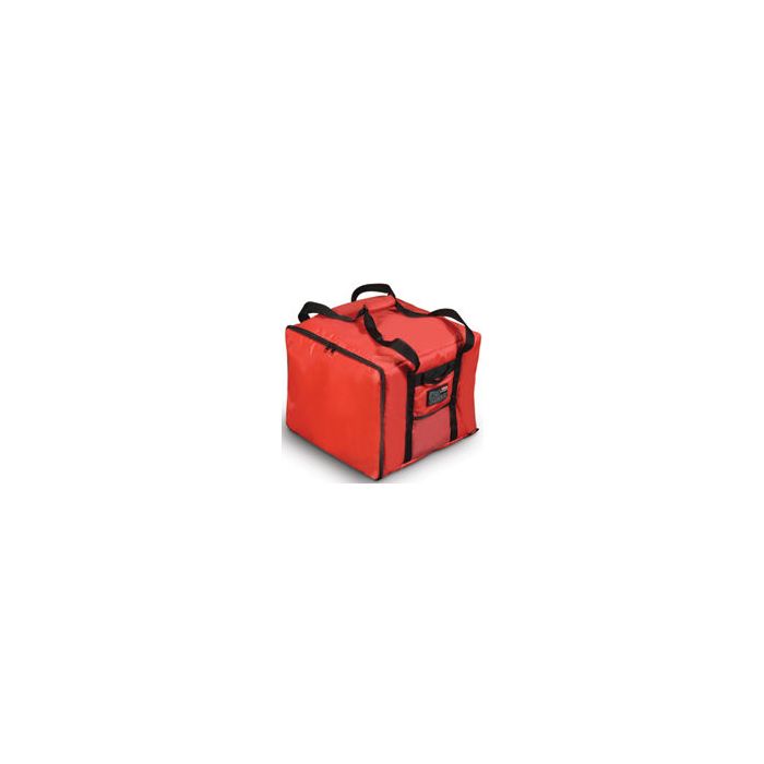 Rubbermaid 9F38 PROSERVE Pizza/Catering/Sandwich Delivery Bag, Medium - 17" L x 17" W x 13" H - Six 12" to 14" Pizzas